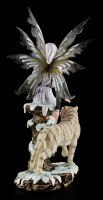 Fairy Figurine - Enela with white Tiger
