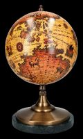 Globus - Antike Karte mit Marmorsockel