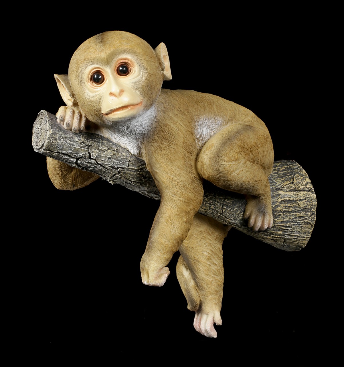 Garden Figurine - Monkey lies on Branch