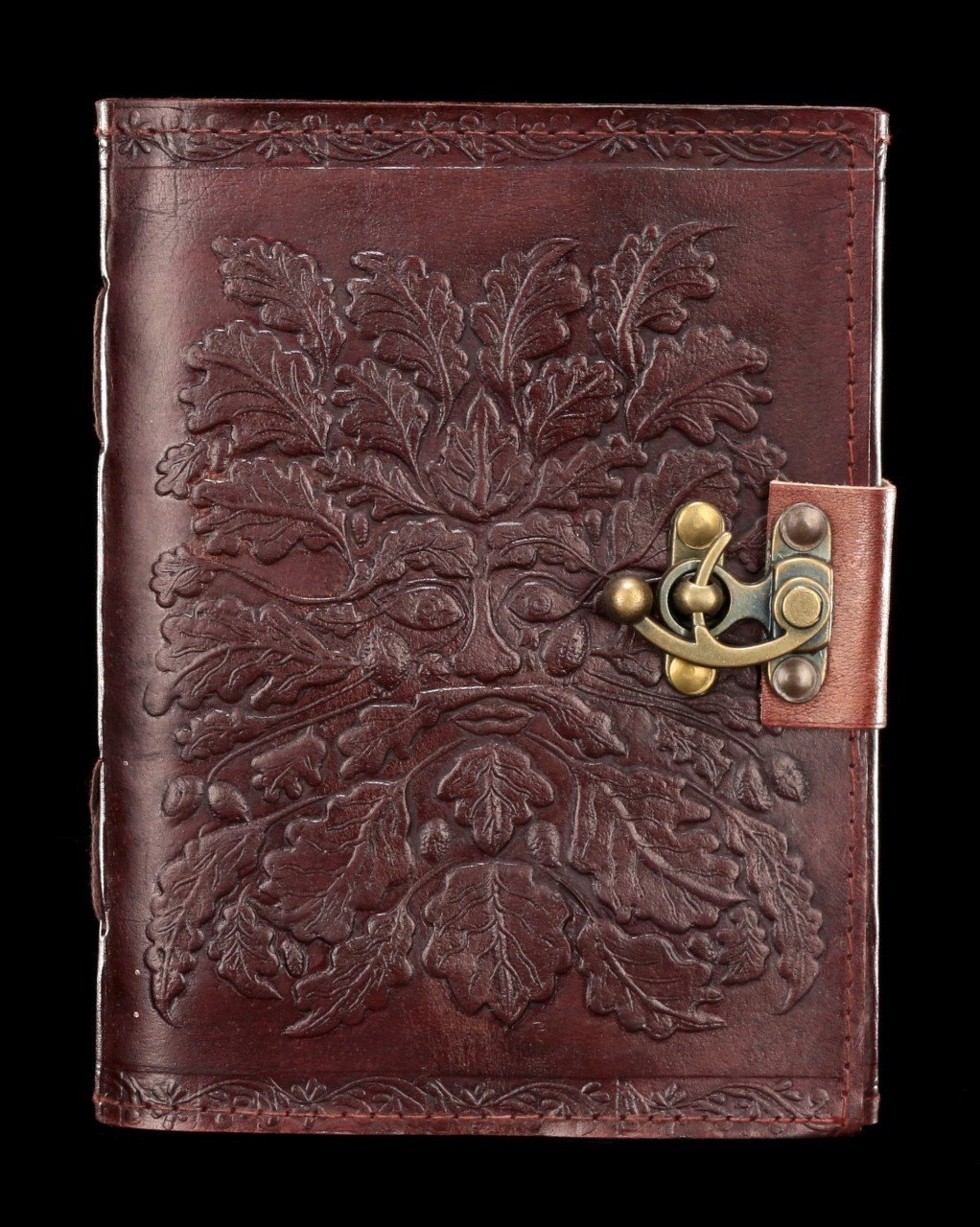 Leather Journal with Lock - Greenman