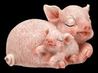 Mini Pig Figurine with Baby Pig - Cuddle