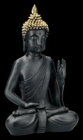 Black Buddha Figurine with raised Hand