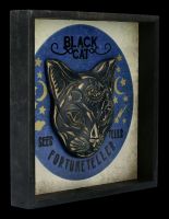 Wall Plaque - Black Cat Fortune Teller