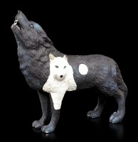 Wolf Spirit Figur - Schwarz