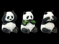 Three Wise Panda Figurines - No Evil
