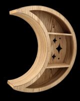 Wall Shelf - Crescent Moon with Stars