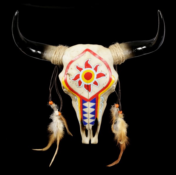 Wall Plaque Bull Skull - Indian Look