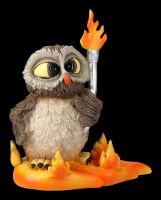 Funny Owl Figurine - Element Fire