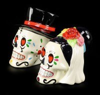 Wedding Skulls - Salt and Pepper