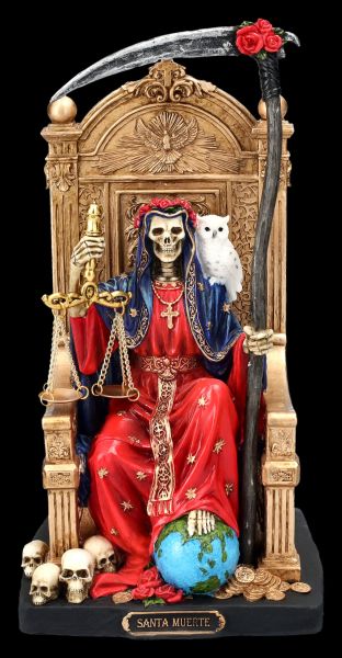 Reaper Figur - Santa Muerte auf Thron handbemalt