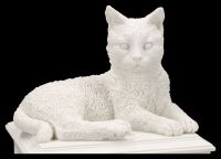 Katzenurne mit Herz - weiß