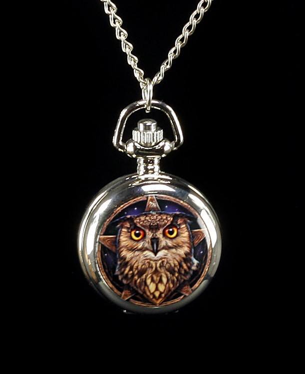 Pendant Watch Silver Plated - Wise Owl