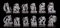 Small Gargoyle Figurines - Set of 12