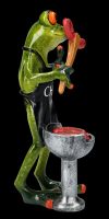 Funny Frog Figurine Barbecue - BBQ Chef