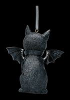 Christmas Tree Decoration - Black Bat Cat Malpuss