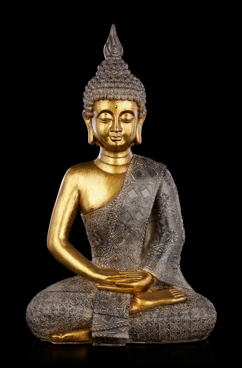 Buddha Figurine - gold colored
