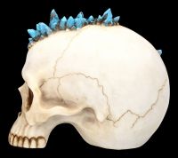 Skull with Dragon - Crystal Cave Blue