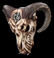 Wall Plaque - Devilish Skull with Pentagram
