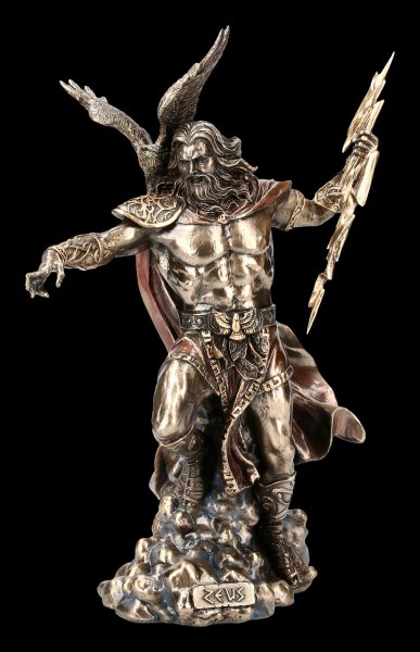Zeus Figur - Griechischer Göttervater mit Adler