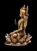 Kleine Lakshmi Figur sitzend auf Lotus
