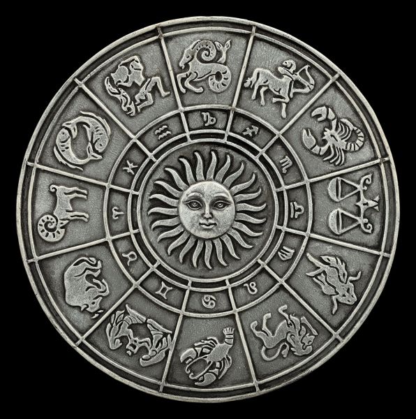 Wall Plaque - Sun and Zodiac Sign