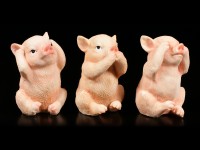 Pig Figurines - No Evil