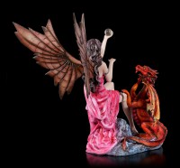 Fairy Figurine - Salima with red Dragon