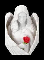 Angel Figurine - Angel Blessing with Rose small