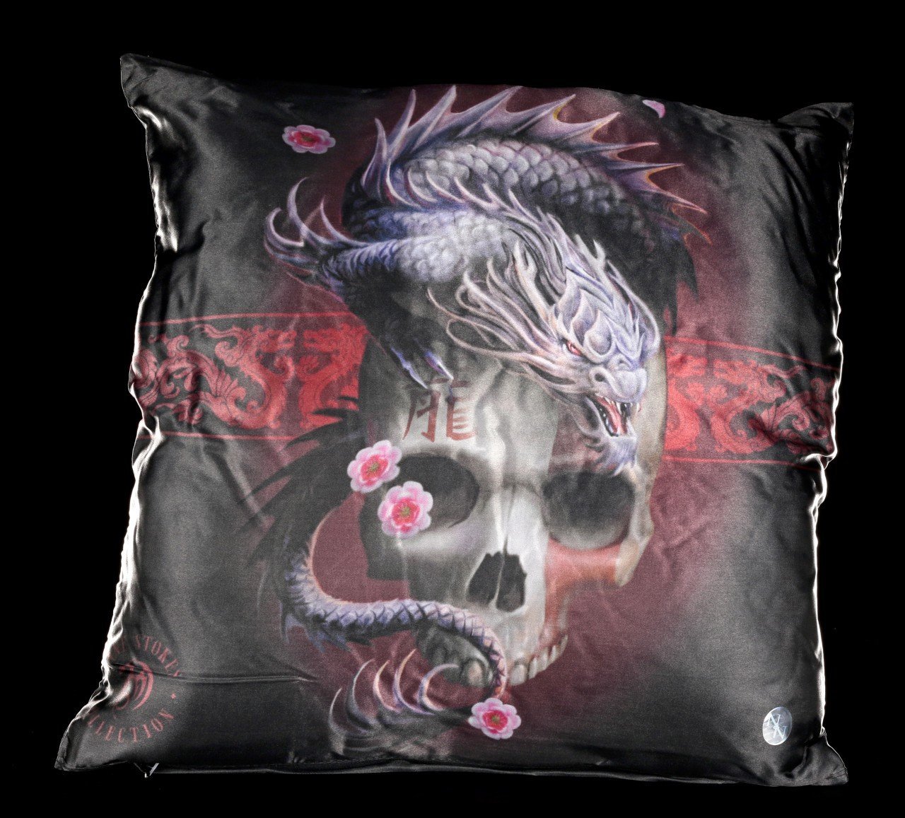Kissen mit Drache - Eastern Dragon Skull