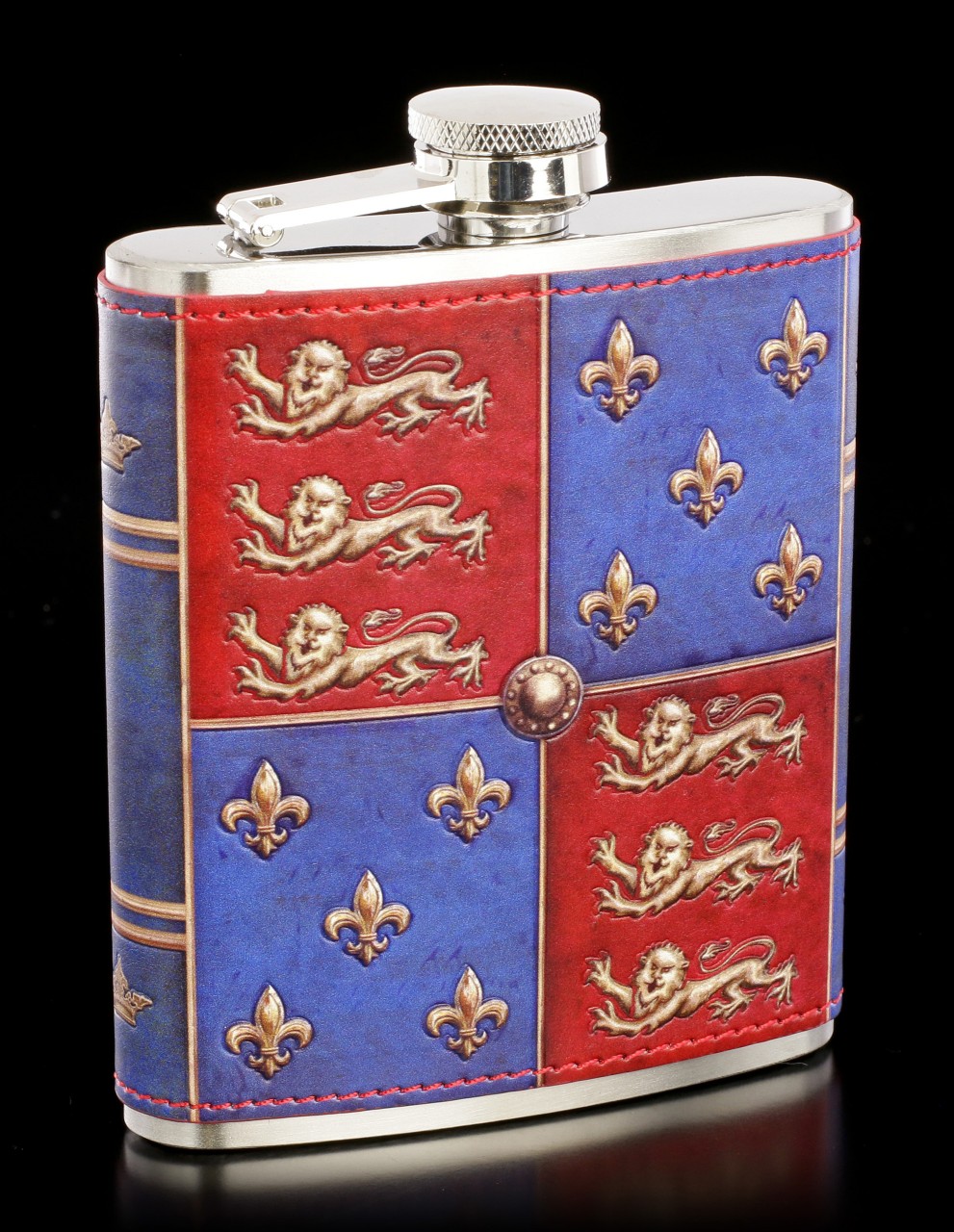 Hip Flask with Crest - Medieval
