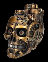 Steampunk Skull Box - Gear Skull