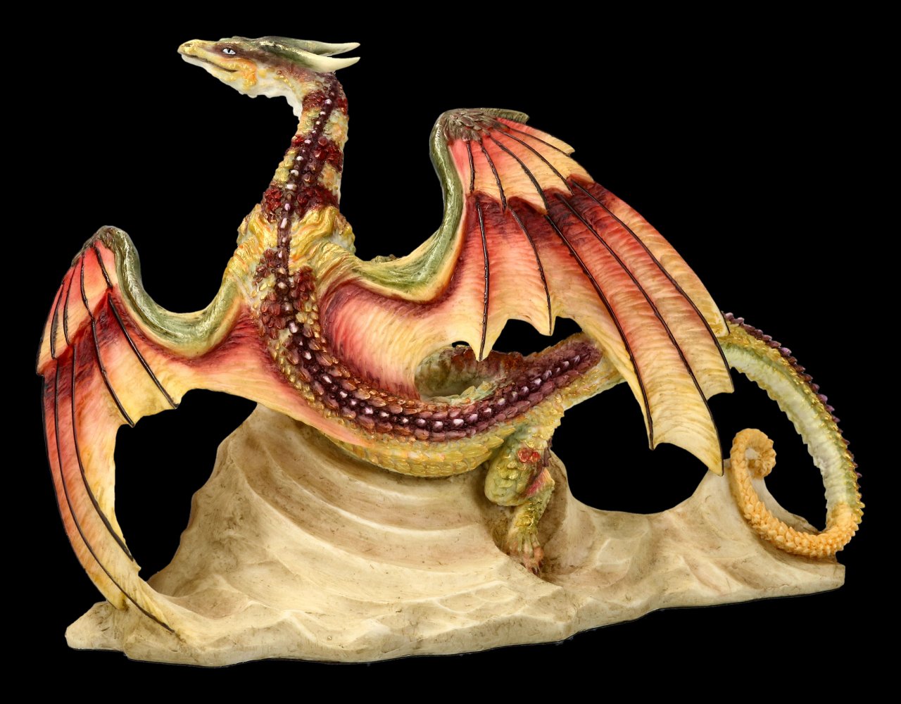 Dragon Figurine - Samoon on Rock