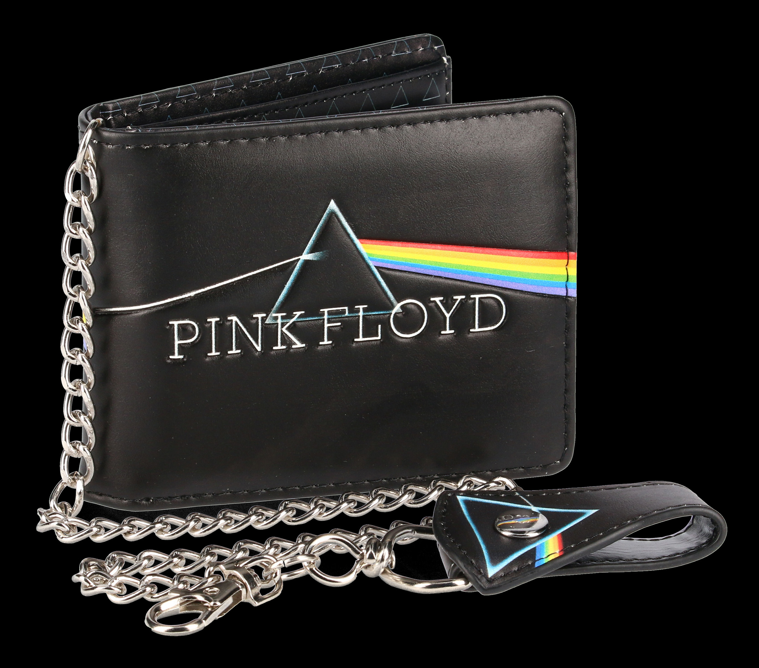 Dark Side 4,5x6 cm Stoff Schlüsselanhänger Pink Floyd gewebter Keyring 