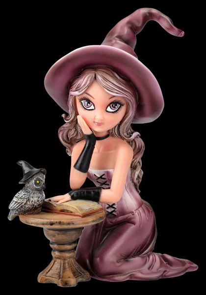 Witch Figurine - Agatha learning