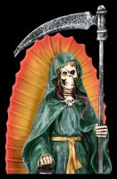 Santa Muerte Figur - Sensenmann grün
