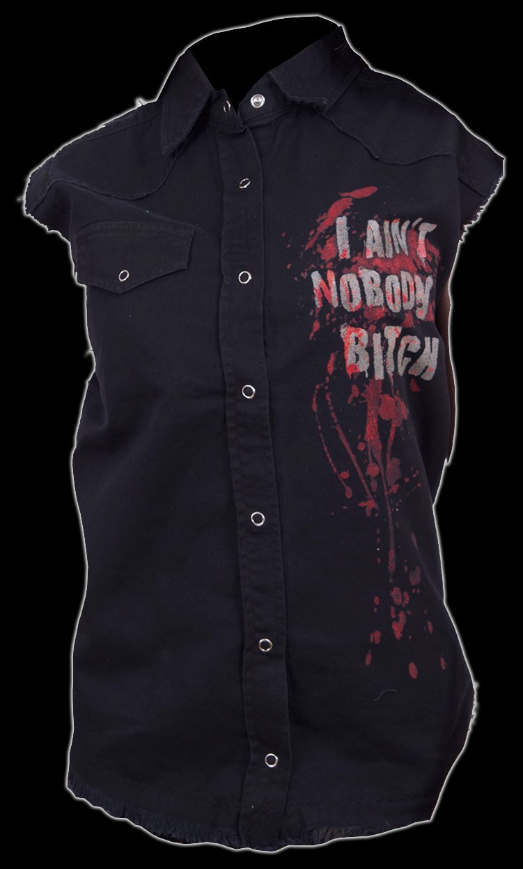 Damen Worker Shirt - The Walking Dead - Daryl Wings