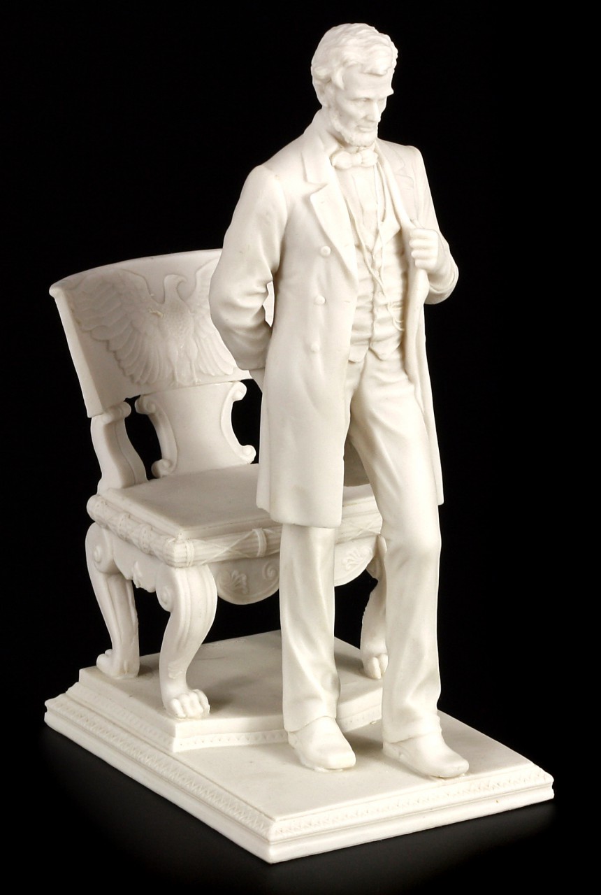 Abraham Lincoln Figur - weiß