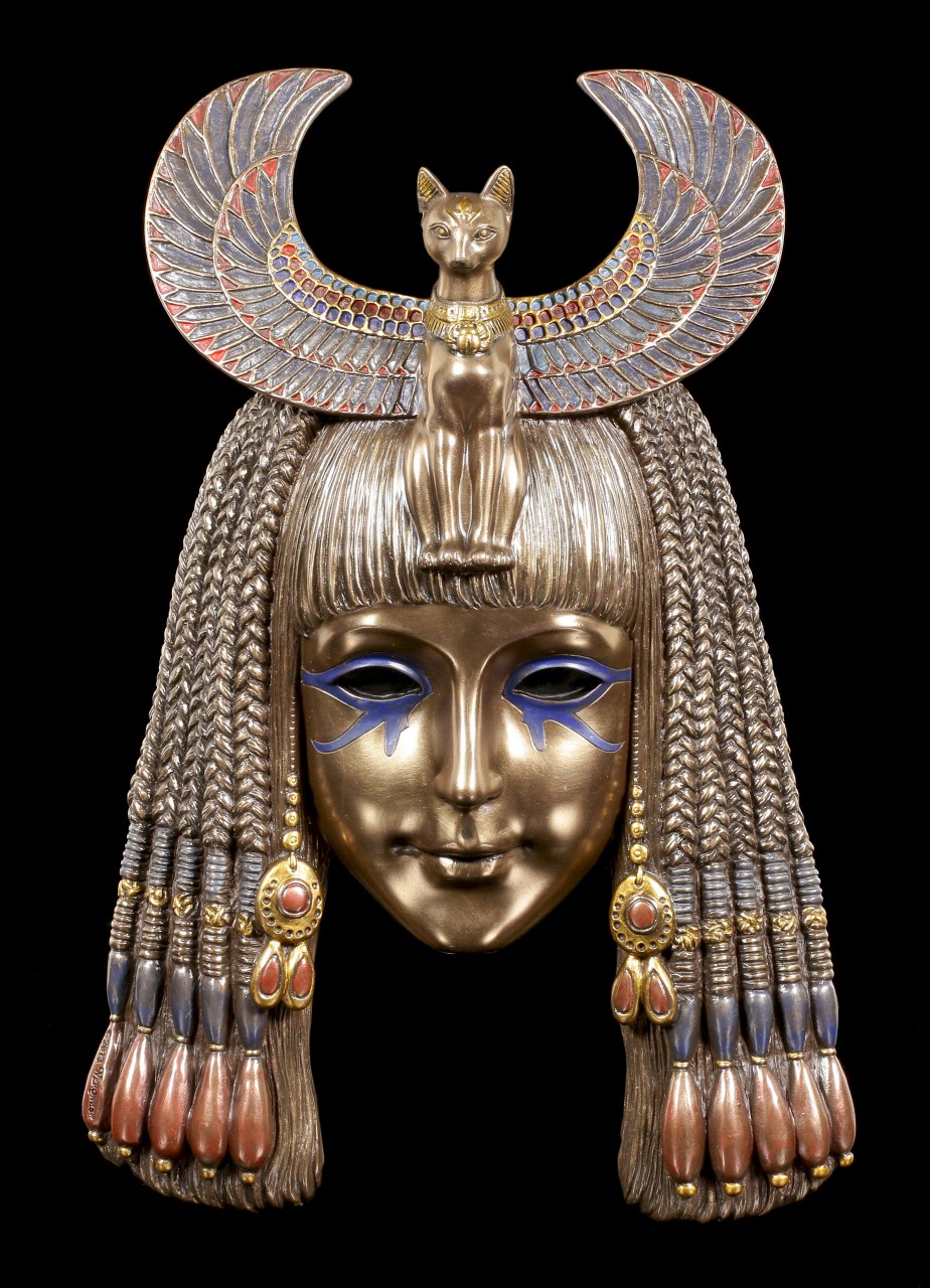 Ägyptische Wandmaske - Liebesgöttin Bastet