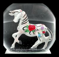 Snow Globe Horse - Tribal Rose