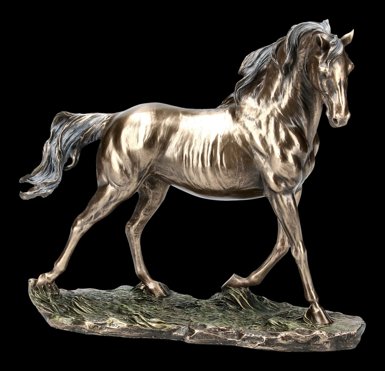 Pferd Figur - bronziert