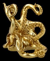 Bottle Holder - Octopus gold colored