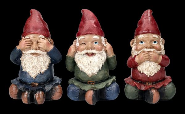 Gnomes Figurines - No Evil
