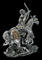 Reitende Ritter Figur mit Pfeil und Bogen
