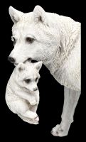 Wolf Figurine - Mother Carrying Pup