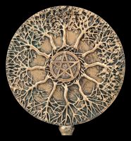 Altar Skulptur - Rad des Lebens Pentagramm
