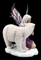 Elfen Figur mit Schmucksteinen - Eria mit Eisbär