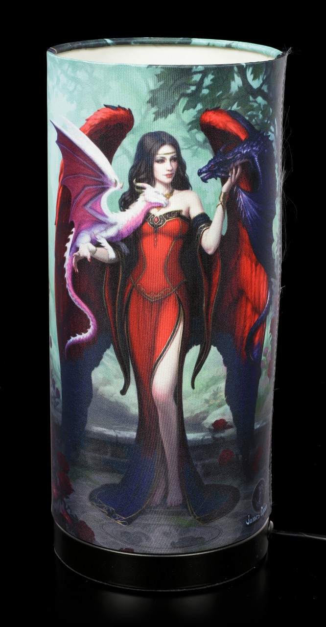 Tischlampe mit Drachen - Dragon Mistress