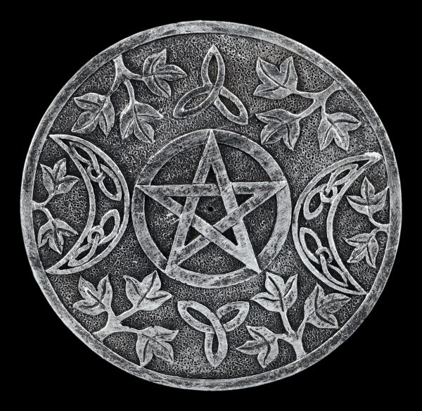 Räucherstäbchenhalter - Pentagramm Mond