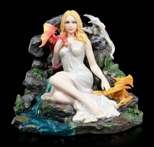 Jungfrauen Figur mit Drachen - Maiden and Dragonlings