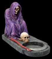 Tealight Holder - Grim Reaper with Skull